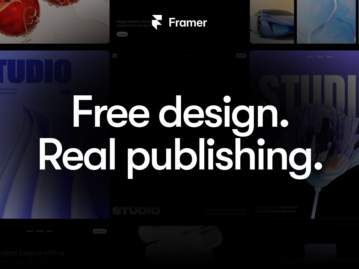 The only free design tool with publishing power